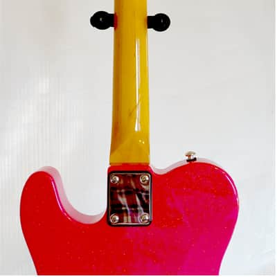 Leo Jaymz Elite Series "Popcaster" Electric Guitar - Sparkle Pink image 9