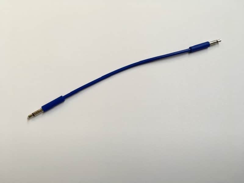 Skin Eurorack Patch Cables 15cm Blue image 1