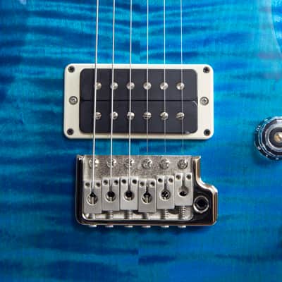 PRS S2 Custom 24 with Pattern Thin Neck Profile, Lake Blue image 4