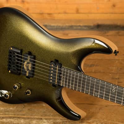 Schecter C-1 50th Anniversary - Ebony - Gold Burst image 5