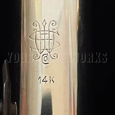 William S. Haynes 14k White Gold Flute #53151 with Silver Keys image 10