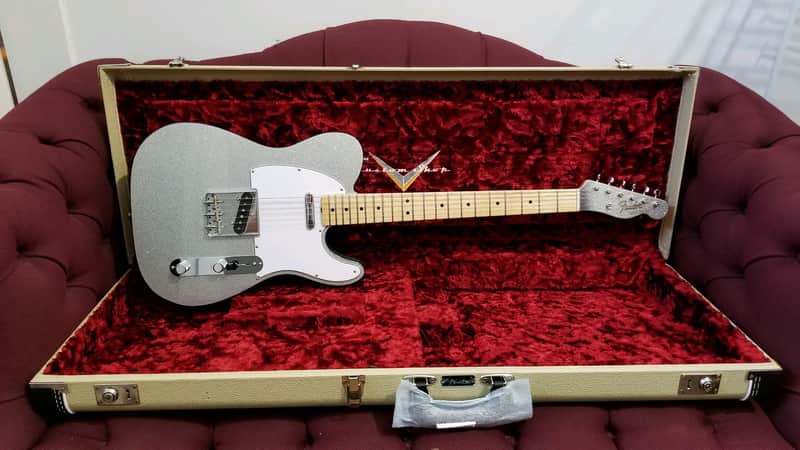 Fender Custom Shop ‘64 Tele Custom Telecaster 2018 - Silver Sparkle image 1