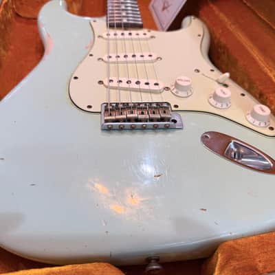 Fender Custom Shop '63 Reissue Stratocaster Relic - Sonic Blue image 2