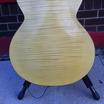 Kay Archtop 1950's Blonde Tiger Stripe w/ Hardshell Case image 11