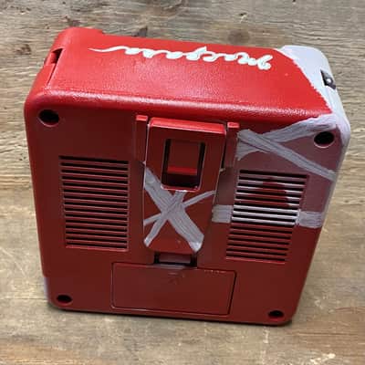 Margasa Mini Amp, 2-watt, 9v, portable, Red & White Striped image 3