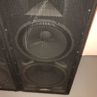 Harbinger Pair of HX152 Dual 15" 2-Way Cabinet PA Speakers image 3