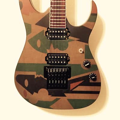 Ibanez JPM P4 Petrucci 90's Camo Picasso image 3