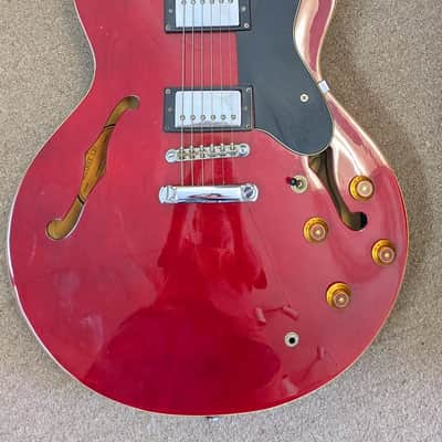 Epiphone Dot ES-335 Semi Hollow Electric Guitar Cherry Red, Maple, Rosewood, Hard Case image 2
