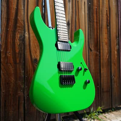 ESP CUSTOM SHOP M-II CTM/M Neon Green 6-String Electric Guitar w/ Hard Case (2025) image 10