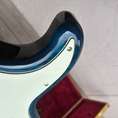 Fender ST-62QM  Stratocaster Reissue MIJ Japan, transparent Blue quilted top rosewood image 17
