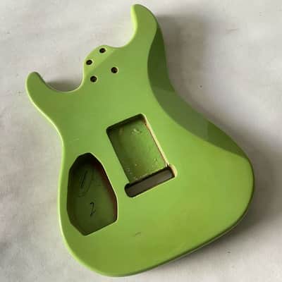 Solid Basswood Green 7 String Guitar DIY Project Body image 6