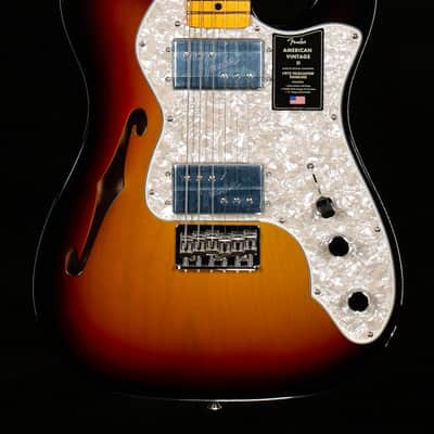 Fender American Vintage II 1972 Telecaster Thinline 3-Color Sunburst (469) image 3
