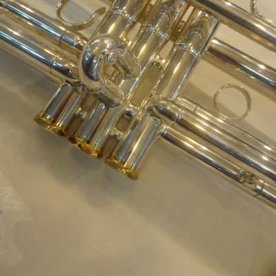 Musikwerks Pro Quality NEW Trumpet-Silver Plated-Abalone Buttons-Smooth Action! image 5