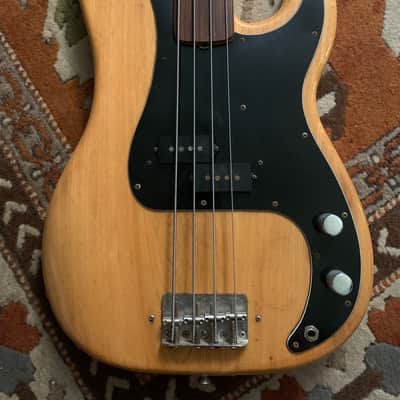 Fender Precision Bass Fretless 1977 - Natural image 3