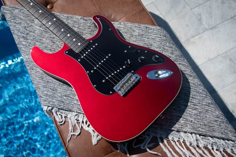Fender AST Aerodyne Stratocaster - Old Candy Apple Red w Matching HS - Made in Japan - Pro Set-Up w Perfect Frets/Action/Intonation!