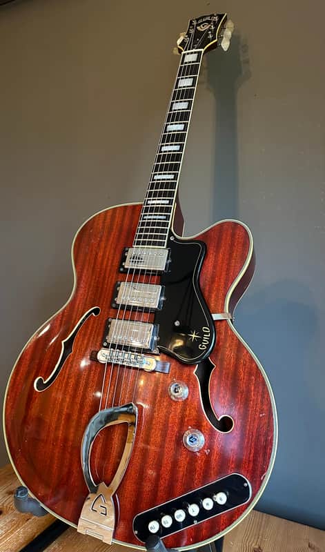 1962 GUILD SF-350 Stratford Starfire in Incredibly Rare All-Mahogany Cherry Finish image 1