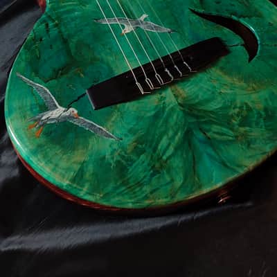 Liuteria MN Guitars Classic Guitar Slim model 2026 - Dyed blue image 9