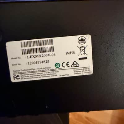 Lexicon MX200 Dual Reverb Effects Processor 2010s - Black image 10