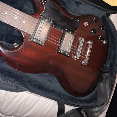 Made in Japan 70's by Matsumoku REFURBISHED MODIFIED AND REFRETTED Westminster SG walnut with UK Monty's Guitars wiring kit image 3