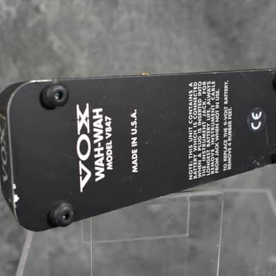 VOX V847 Classic Wah Pedal USA made version w carry bag & FAST Same Day Shipping 90s image 3