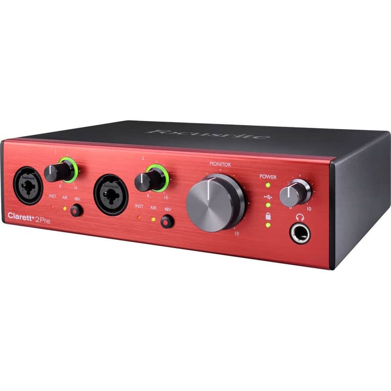 Focusrite Clarett+ 2Pre 10-In / 4-Out Audio Interface image 1