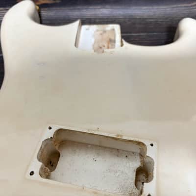 80s KRAMER Baretta Shape Body White 1H JK-1000 LK EK w/Plate Made in Japan as is image 5