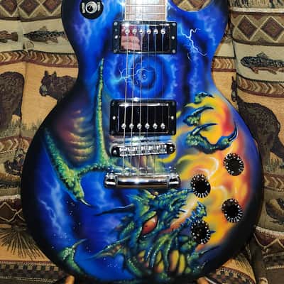 Gibson Custom Shop Hand Painted LP one of a kind crafted image 1