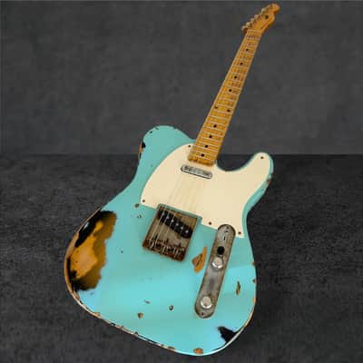 Nash T-57 – Seafoam Green over 2-Tone Sunburst, Heavy Aging image 2