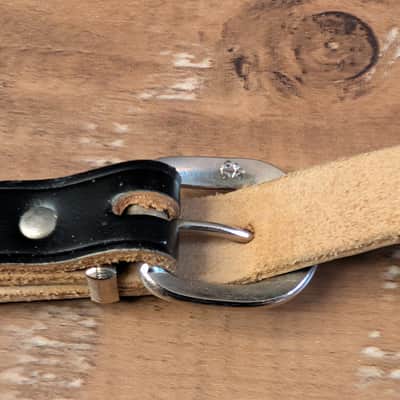 Vintage Guitar Strap Spaghetti Style 1950s, 1960s Black Great Condition image 2