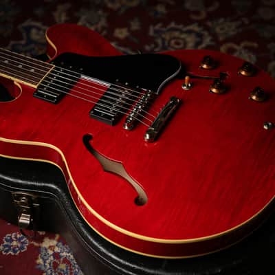 Tokai Japanese UES-158 Quilted Maple Semi Hollow Cherry Red image 11