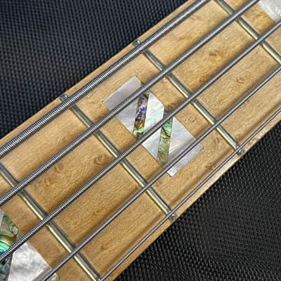 Warrior Custom 5 String Bass Natural image 16