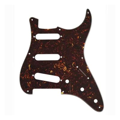8-Hole SSS Strat Pickguard - 4-Ply Brown Tortoise image 1