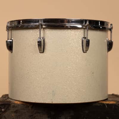 1970s Ludwig 10x14 Silver Sparkle Concert Tom image 6