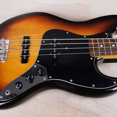 Fender JB-62 Jazz Bass Reissue MIJ 1985 Sunburst Fujigen Vintage Japan E Serial w/ Bag image 4
