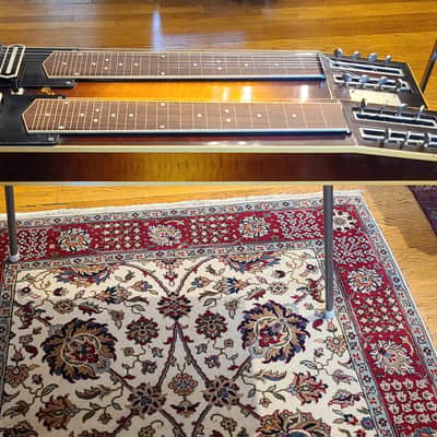 1939 Gibson 8/7 Grande Console Dual Neck Steel Guitar Sunburst image 10