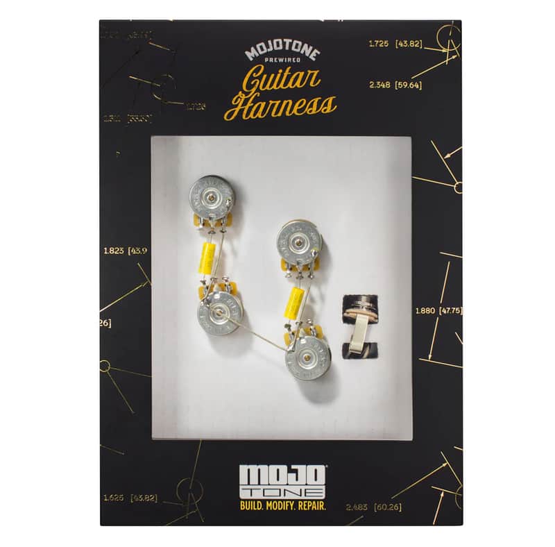 Mojotone Pre-Wired Les Paul Guitar Wiring Harness (Long Shaft) 3 Way Switch Not Included 2026 image 1