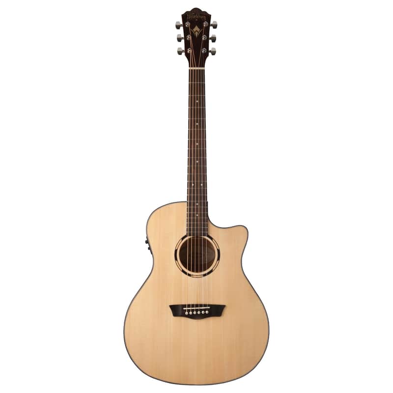 Washburn WLO10SCE Woodline 10 Series Cutaway Orchestra w/ Electronics Natural image 1