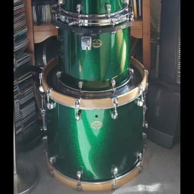 Tama  Starclassic  Maple Green Sparkle Laquer 2000 image 2