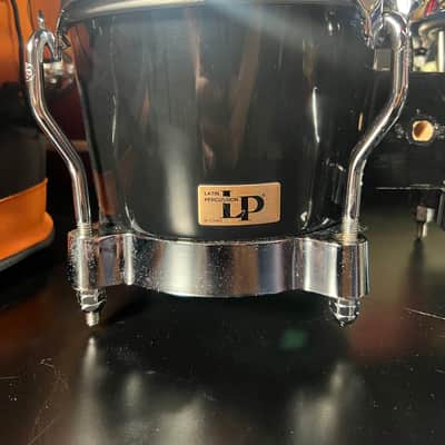 L.P. Latin Percussion Black Fiberglass Bongos w/Deluxe Case image 3