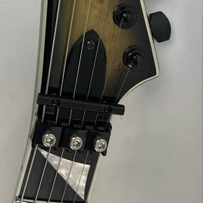 ESP E-II Arrow Nebula Black Burst Burled Maple Burl BLK Fishman Floyd Rose Stainless Steel frets With ESP Case! B-Stock image 15