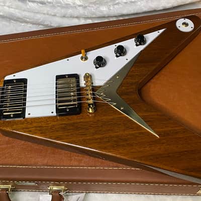 NEW! Gibson Custom 1958 Mahogany Flying V Reissue Electric Guitar - Antique Natural, VOS - WOW - Authorized Dealer - Only 6.3lbs! - G07168 image 8