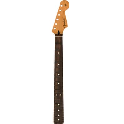 Fender Satin Roasted Maple Rosewood Strat Neck, 22 Jumbo Frets, 12", Flat Oval image 7