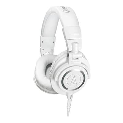 Audio-Technica ATH-M50x White Closed-Back Professional Studio Monitor Headphones image 2