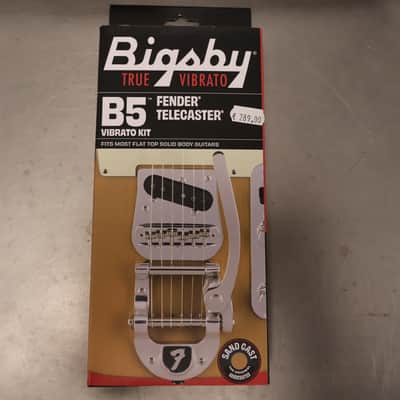 Bigsby B5F Fender Telecaster Vibrato Kit with Fender "F" Stamp, Polished Aluminum image 1