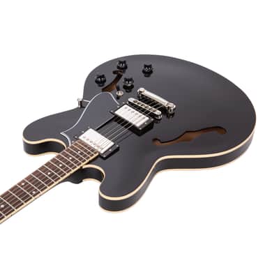 2021 Heritage Standard H-535 Semi-Hollow Electric Guitar, Ebony, AL0XXXX image 2
