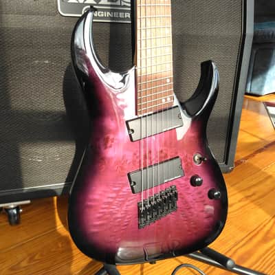 Harley Benton FanFret-7 TPB DLX guitar image 11