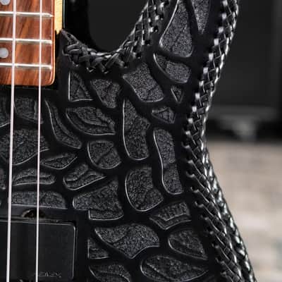 Peavey USA Foundation Electric Bass with Tooled Leather Cover and Hardshell Case - Used image 11