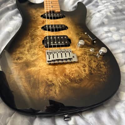 ESP Original Snapper CTM Burl Top MIJ Japan Custom Shop Seymour Duncan HSS image 3