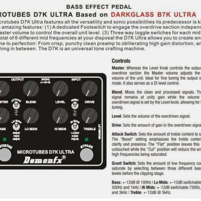 Demon FX Microtube D7K Ultra "Bass" Preamp Great Price Nice Fast U.S.Ship No wait ! image 5