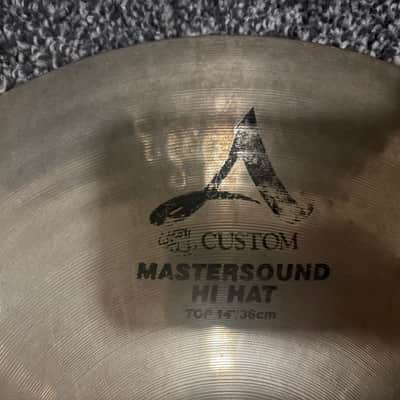Zildjian 14" A Custom Mastersound Hi-Hat Cymbals (Pair) - Brilliant image 2